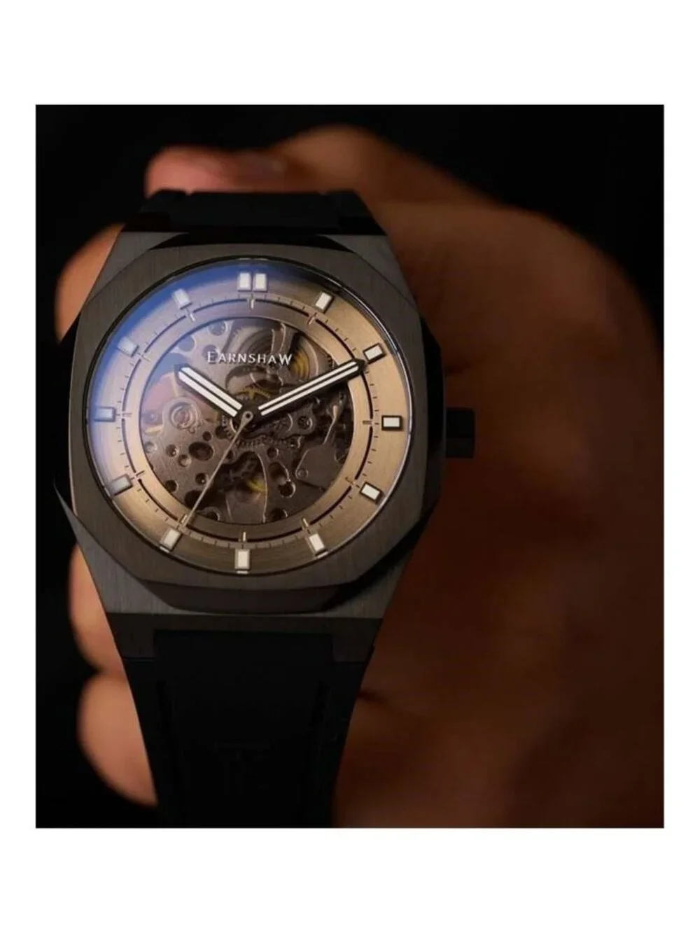 NWT Thomas Earnshaw Drake Automatic Grey Dial Men's Watch